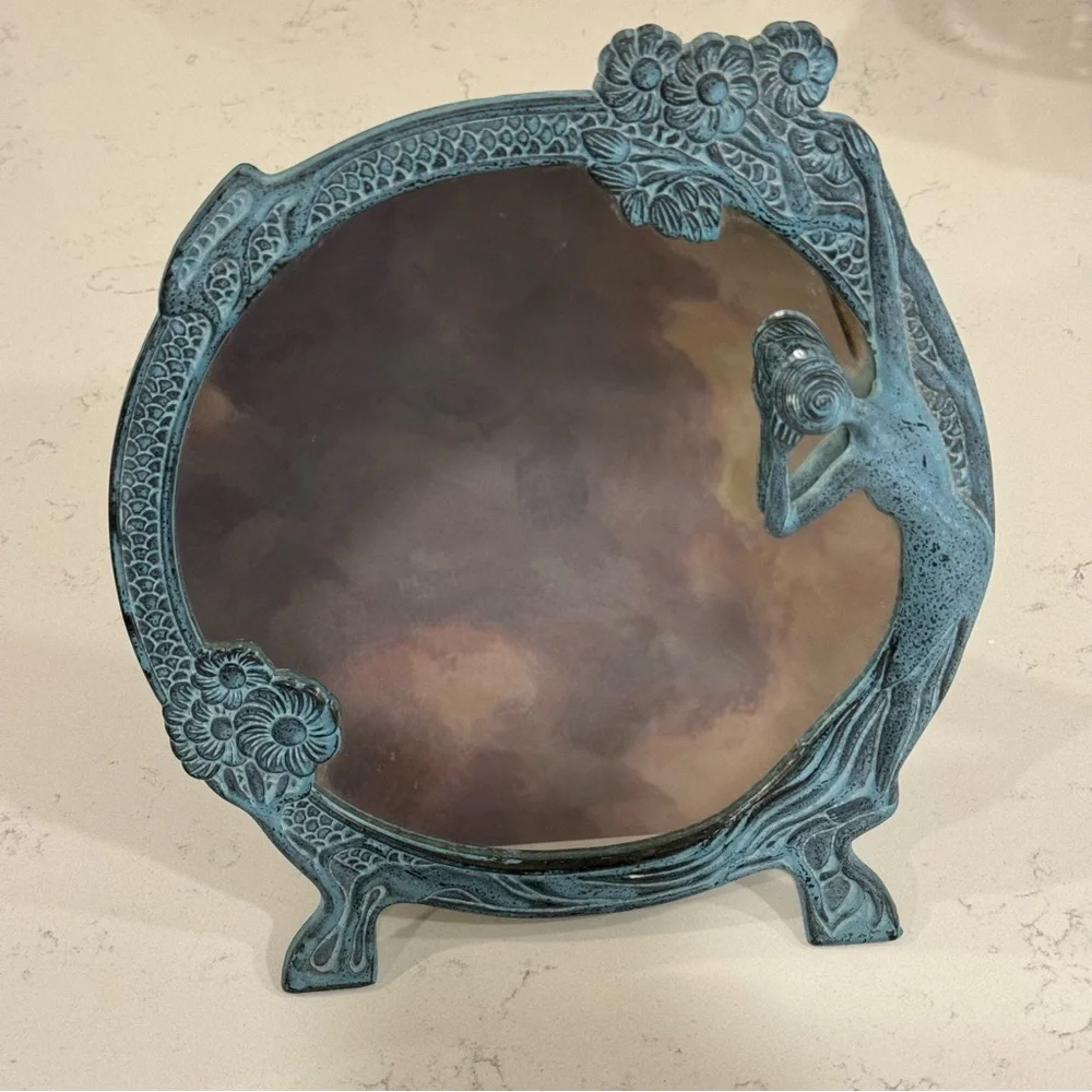 Metal | Lady of the Lake | Mirror 12”| BLUEBONNET VINTAGE
